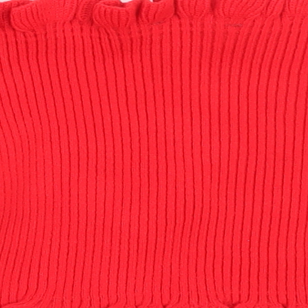 Womens UK Size M New Look Red Pullover Jumper