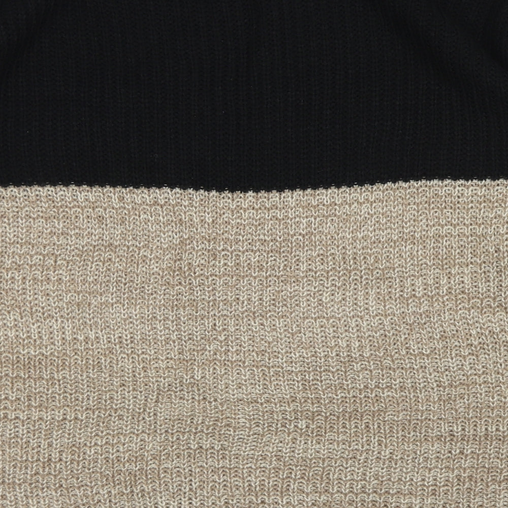 SheIn Womens Brown Crew Neck  Cotton Pullover Jumper Size M