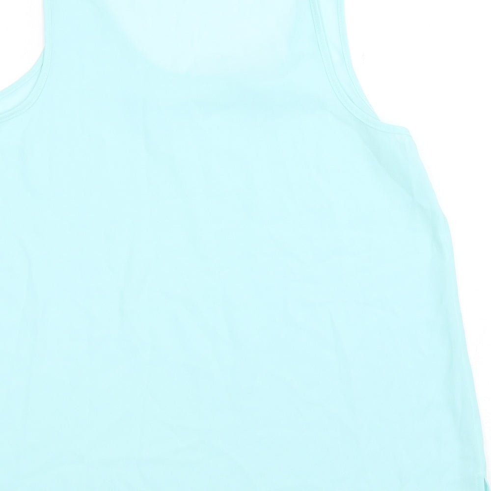 Primark Womens Green Polyester Basic Tank Size 14 Round Neck