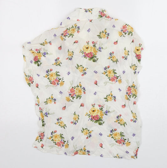 Womens UK Size L MNG Multicoloured Basic Button-Up