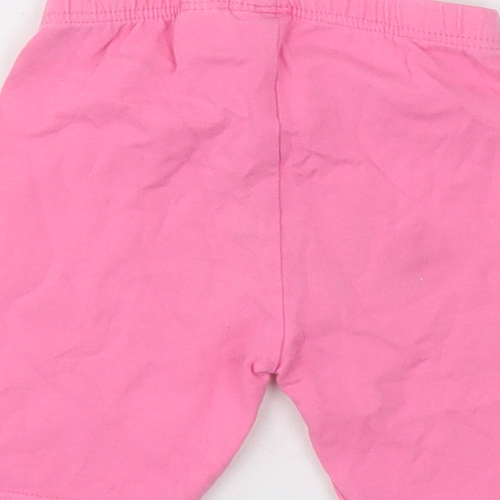 Zara Girls Pink Cotton Shorts Outfit/Set Size 18-24 Months