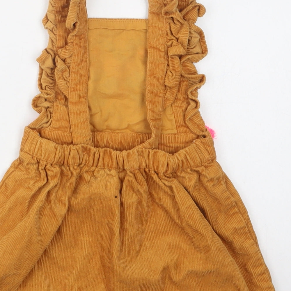 Matalan Baby Brown Cotton A-Line Size 18-24 Months Square Neck