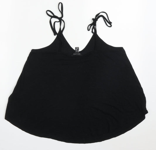 Womens UK Size 8 New Look Black Basic Tank
