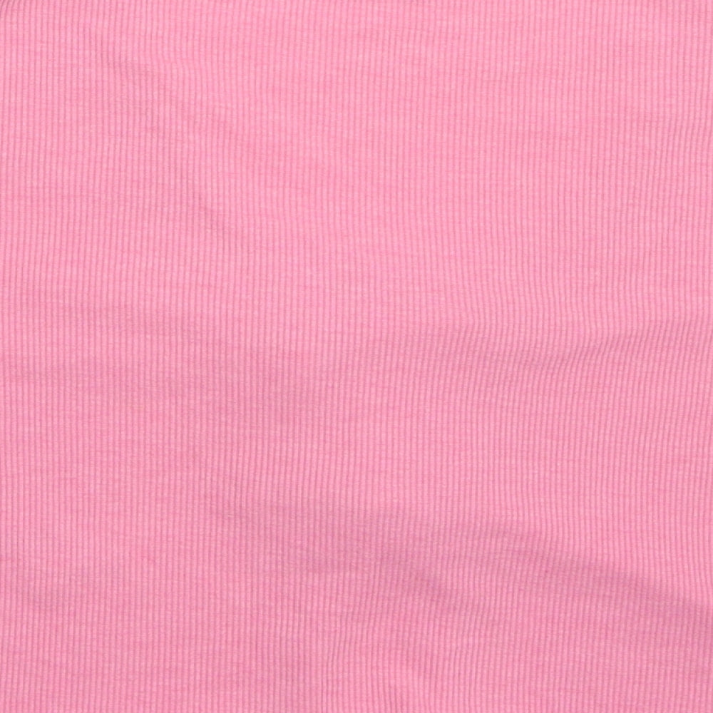 Primark Womens Pink V-Neck Polyester Cardigan Jumper Size 12