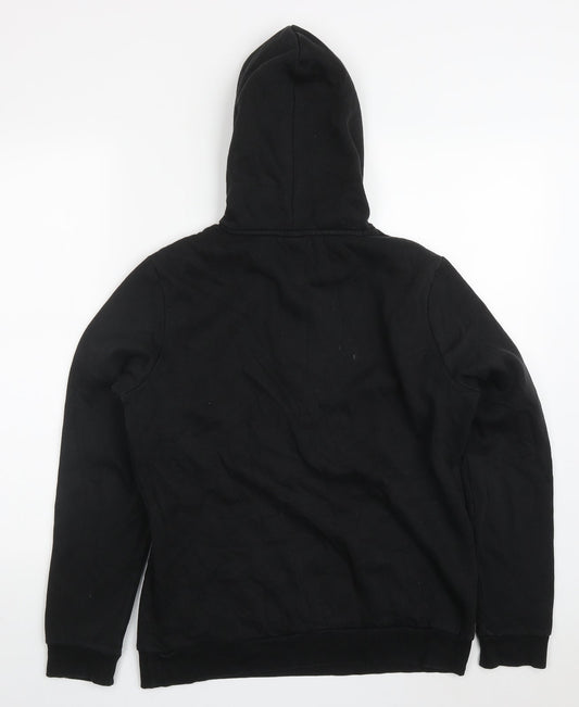 PUMA Womens Black Cotton Pullover Hoodie Size 14 Pullover