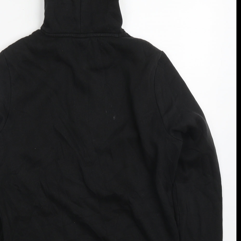 PUMA Womens Black Cotton Pullover Hoodie Size 14 Pullover