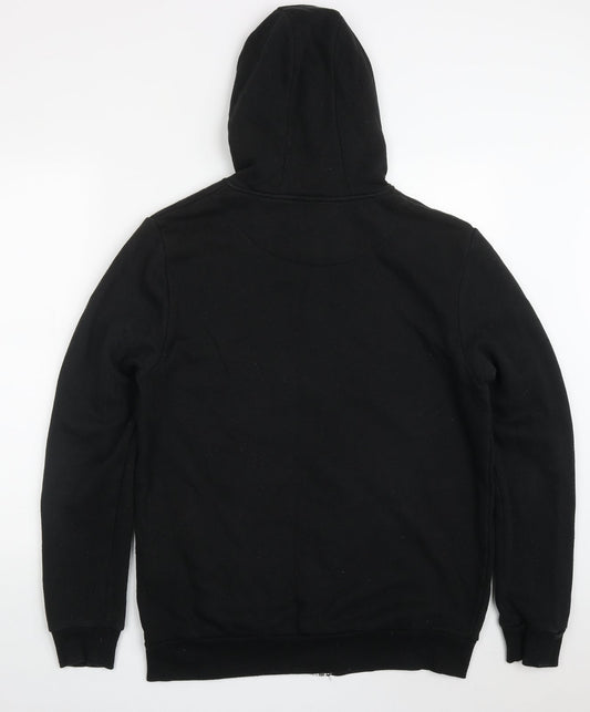 Primark Mens Black Cotton Full Zip Hoodie Size L