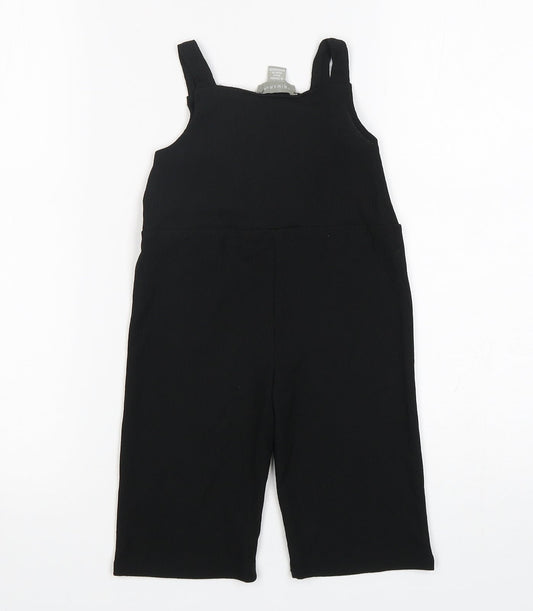 Primark Girls Black Polyester Catsuit One-Piece Size 9-12 Months