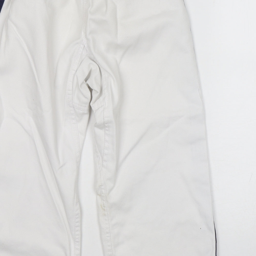 WJFF Boys White Polyester Jogger Trousers Size 10 Years Regular - Jiu Jitsu trousers