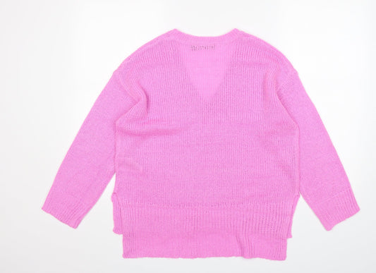 Womens UK Size M Brave Soul Pink Pullover Jumper