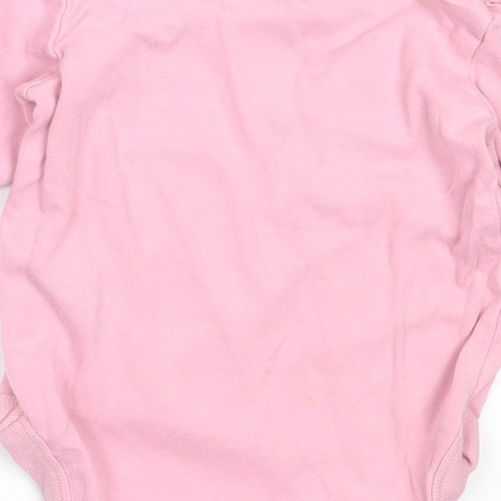NEXT Girls Pink Cotton Babygrow One-Piece Size 12-18 Months