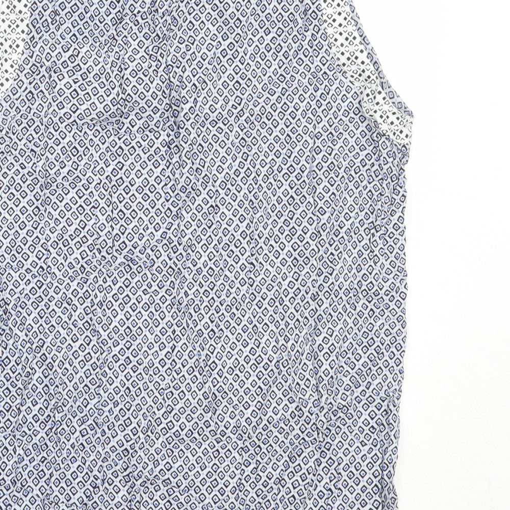 Womens UK Size 12 NEXT Blue Basic Blouse