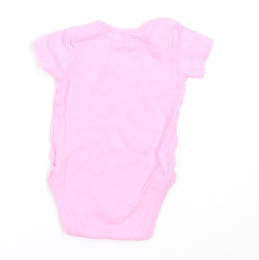 Dunnes Stores Girls Pink Cotton Babygrow One-Piece Size 3-6 Months