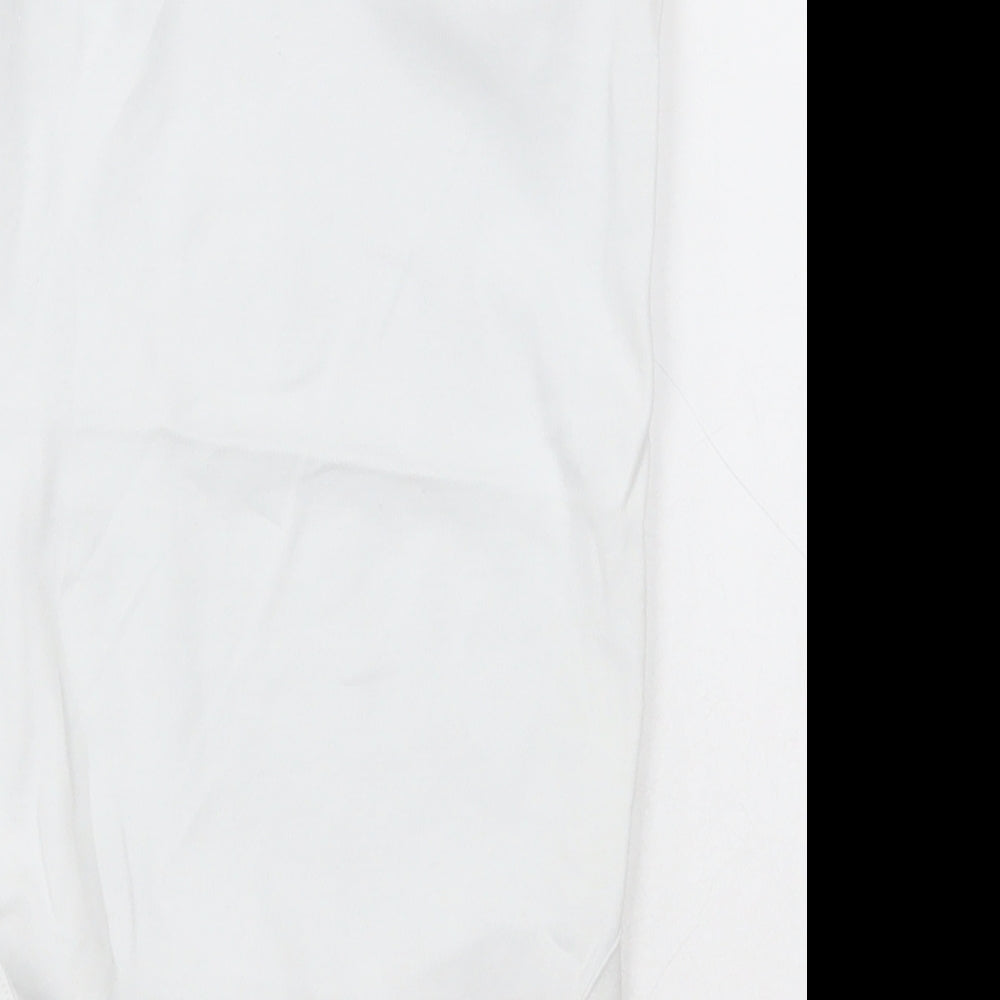 NEXT Girls White Cotton Bodysuit One-Piece Size 2-3 Years Button - Unisex