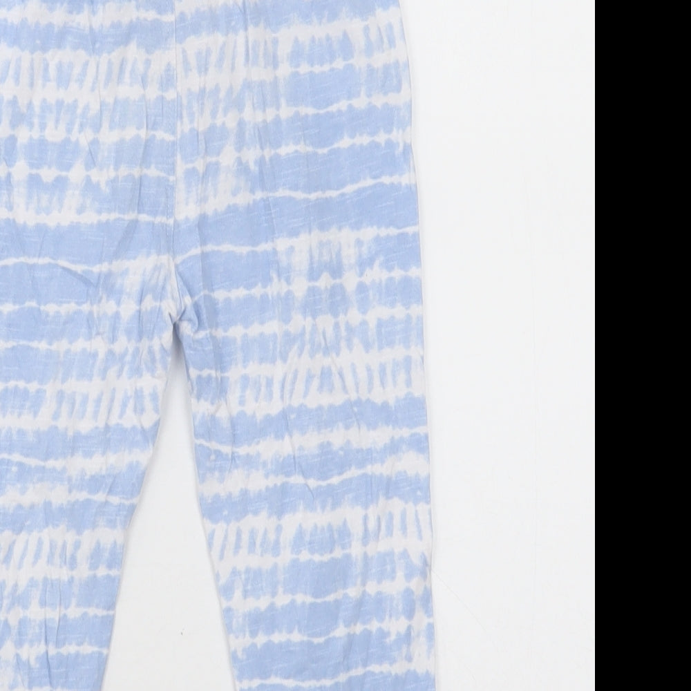 Dunnes Stores Girls Blue Ombré Cotton Capri Trousers Size 2-3 Years Regular