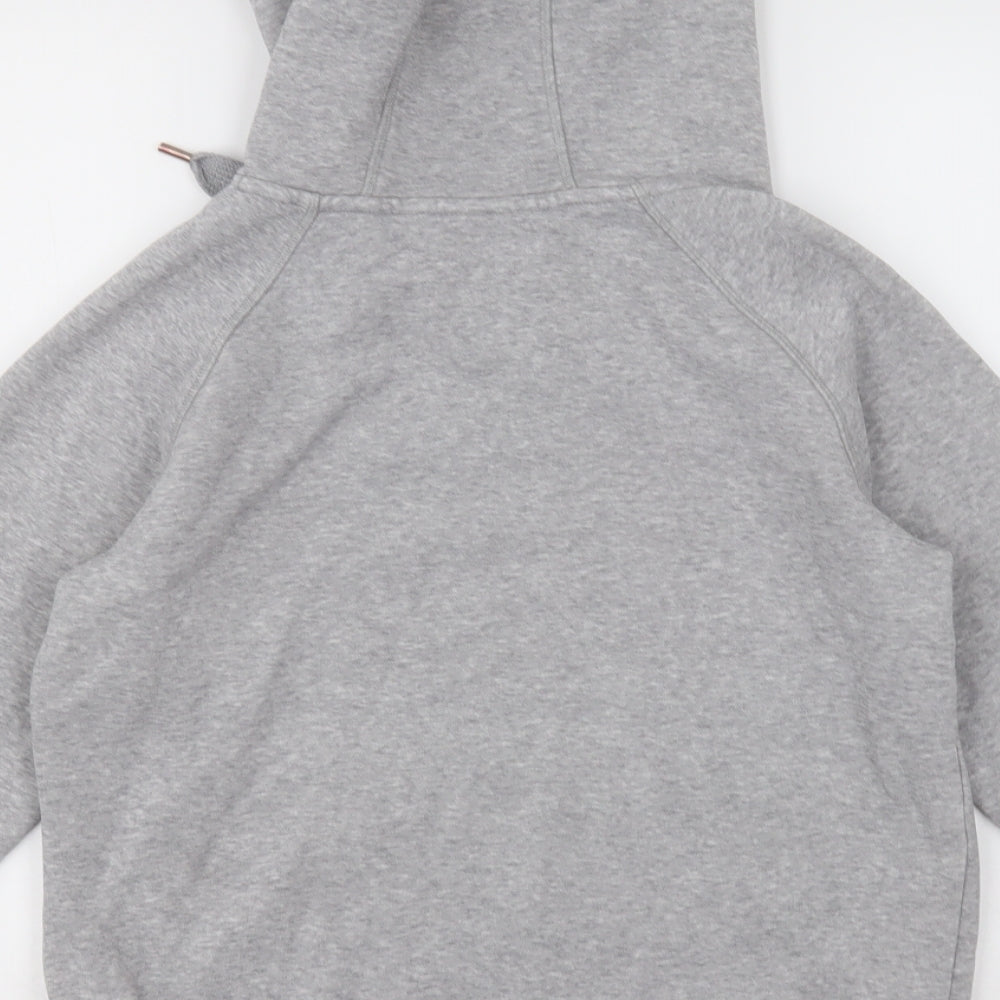 adidas Womens Grey Cotton Pullover Hoodie Size 10 Pullover