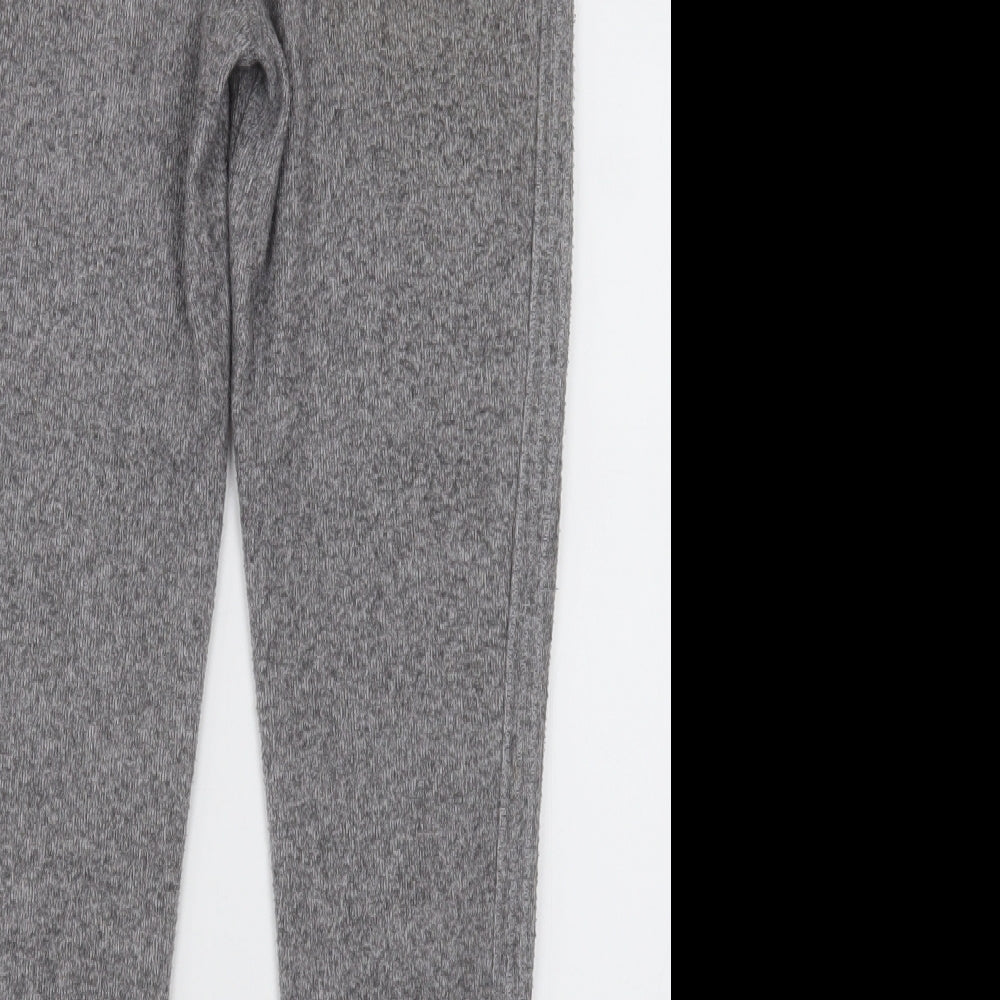F&F Womens Grey Polyester Jogger Trousers Size 6 L28 in Relaxed Tie