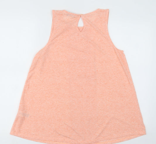 F&F Womens Pink Argyle/Diamond Polyester Basic Tank Size 12 Crew Neck