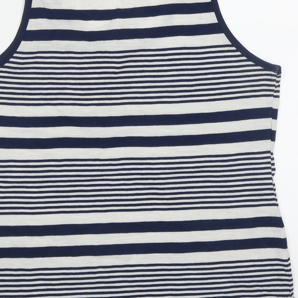 Womens UK Size 14 F&F Blue Basic Tank