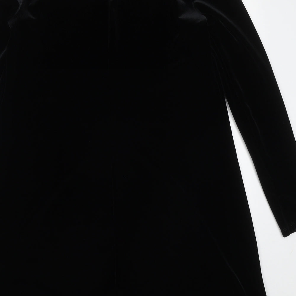 Gap Womens Black Polyester A-Line Size M Round Neck Pullover