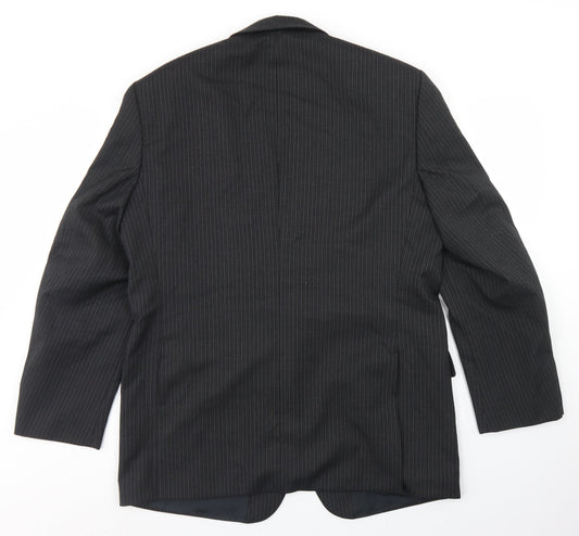 Mens UK Size 42 Wellington Regular Black Suit Jacket