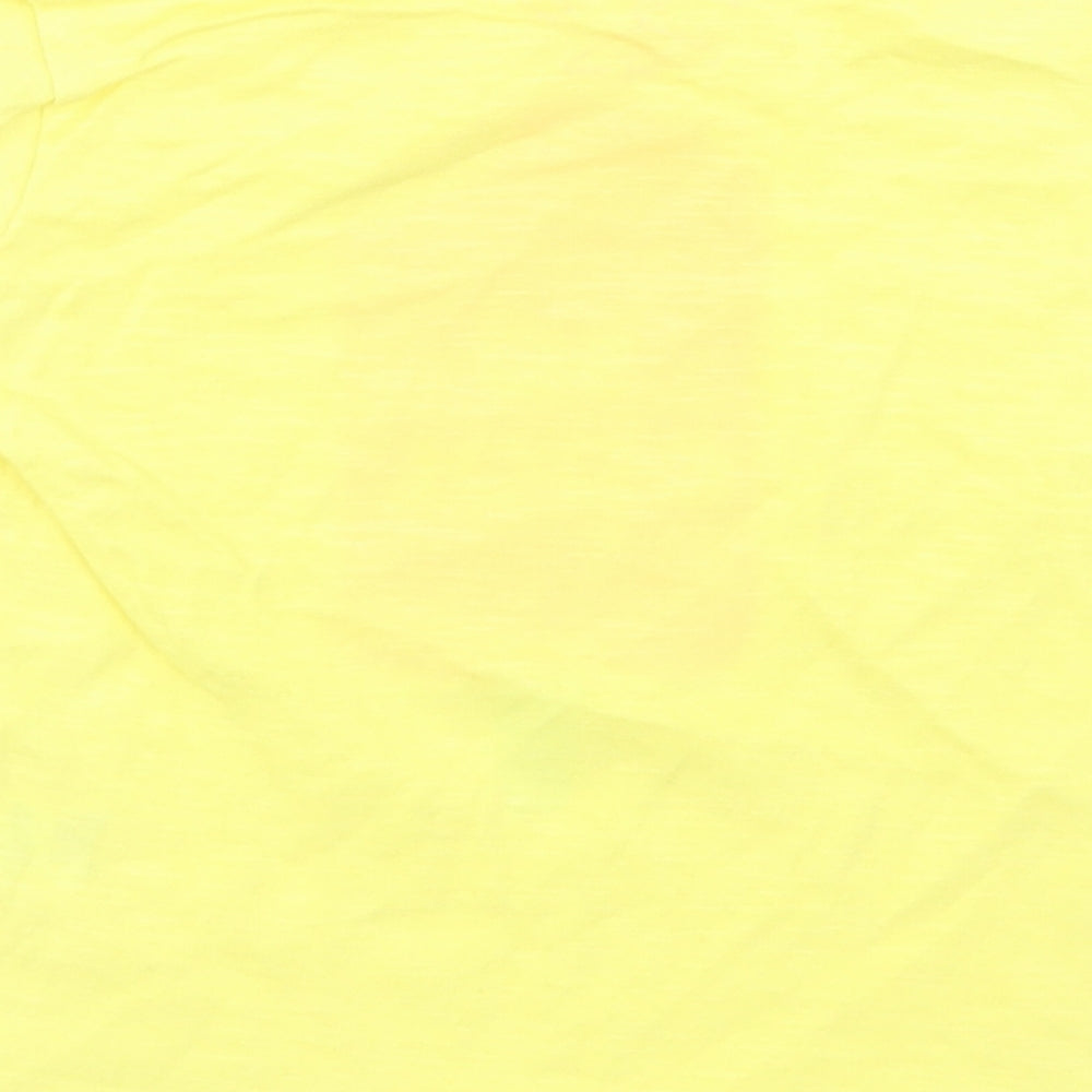 Matalan Girls Yellow Cotton Basic T-Shirt Size 12-18 Months Crew Neck - Ice Cream