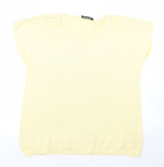 Womens UK Size L Bonmarche Yellow Pullover Jumper