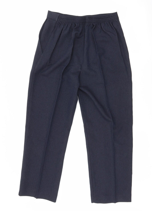 first avenue Womens Blue Polyester Dress Pants Trousers Size 14 L25 in Regular