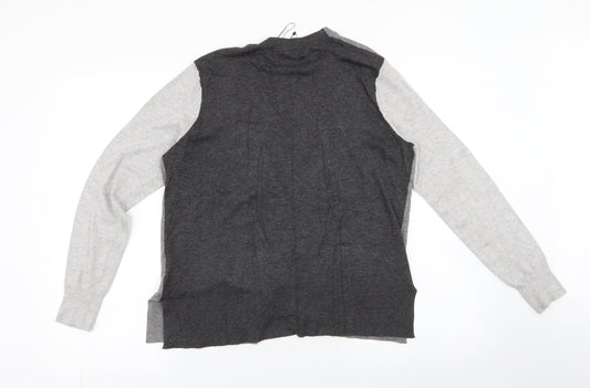 Womens UK Size 12 Marks and Spencer Grey Cardigan Jumper