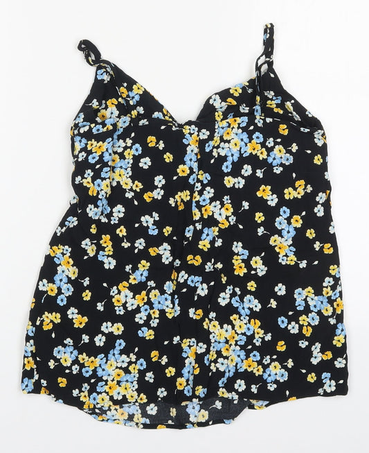 Womens UK Size 8 New Look Multicoloured Basic Tank