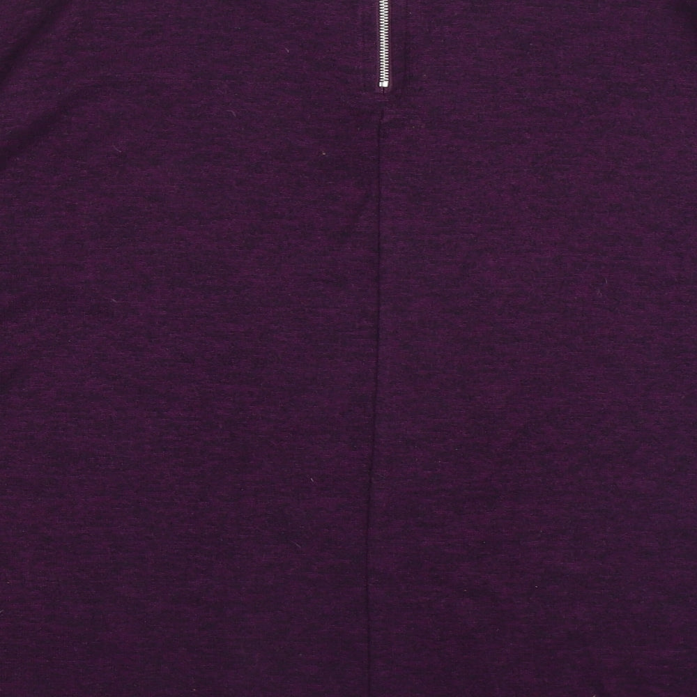 Primark Womens Purple Crew Neck Polyester Pullover Jumper Size 12