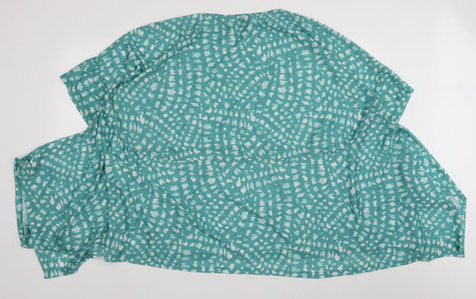 Womens UK Size XL bonmarch Green Basic Blouse