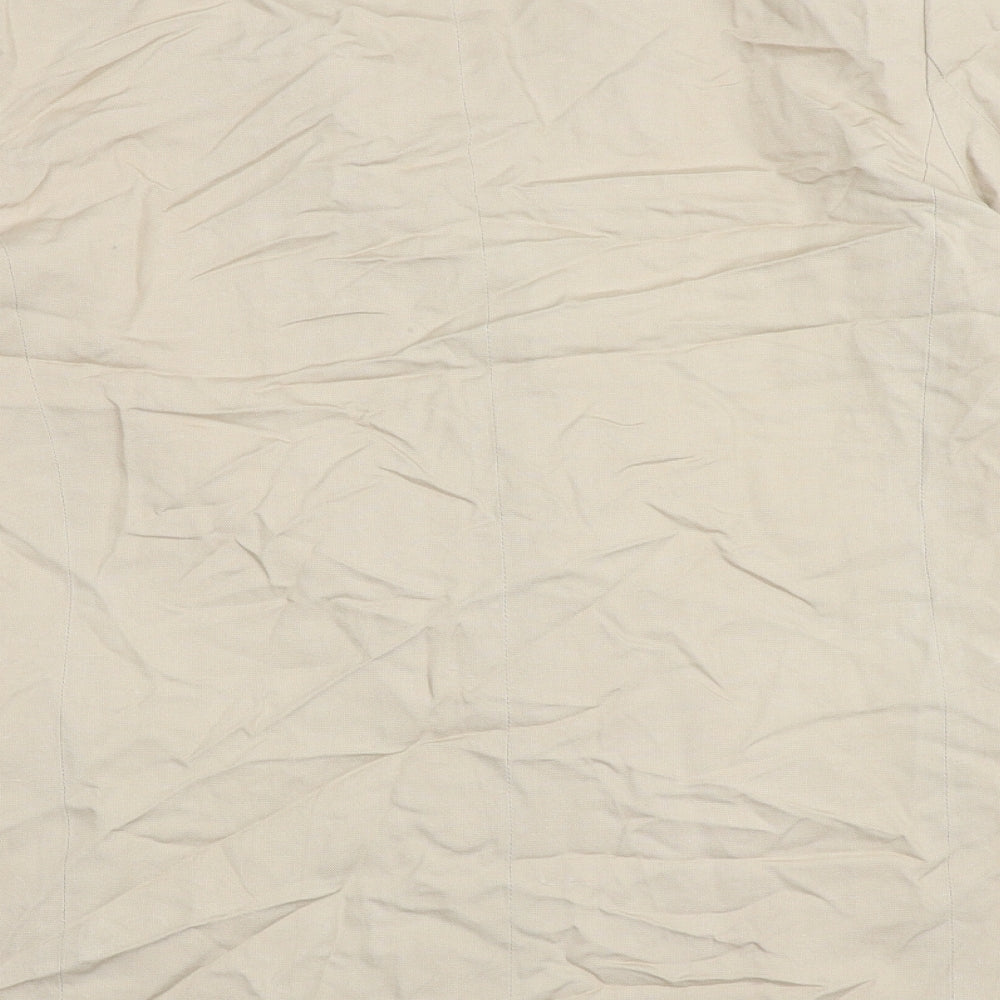 H&M Womens Beige Jacket Blazer Size 12 Button