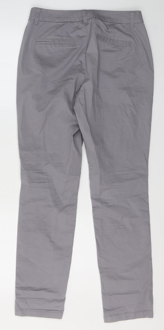 Womens UK Size 8 Preworn Regular Fit Grey Trousers