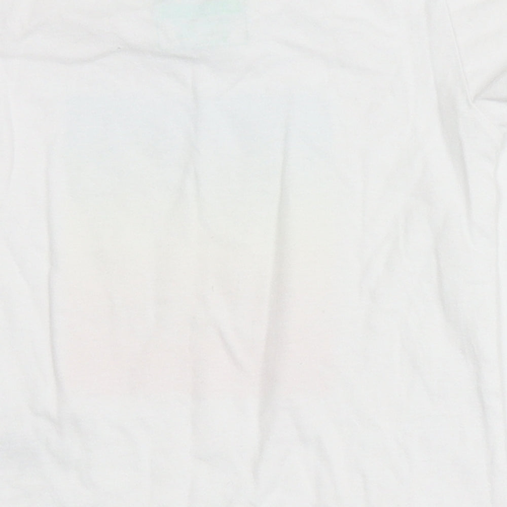 Primark Girls White 100% Cotton Basic T-Shirt Size 12-18 Months Round Neck - My Grandad is the best