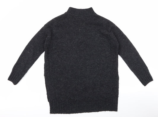 Womens UK Size 10 New Look Grey Pullover Jumper