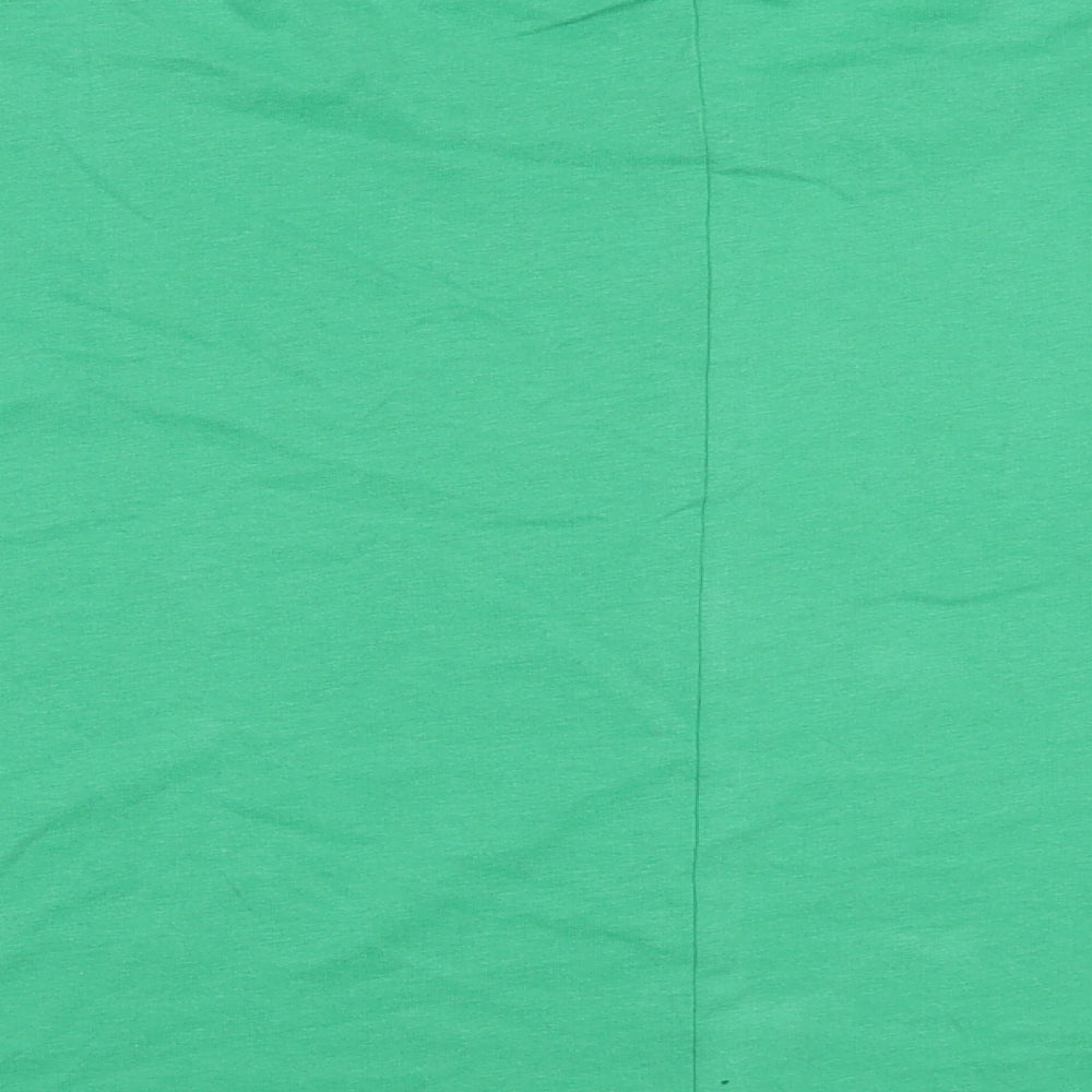 Womens UK Size S Zara Green Cropped T-Shirt