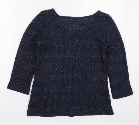 Womens UK Size S Oasis Blue Pullover Jumper