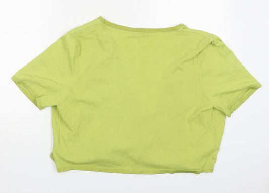 Country Casuals Womens Green V-Neck Viscose Cardigan Jumper Size 14