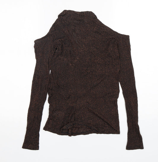 Womens UK Size 10 NEXT Brown Pullover Jumper