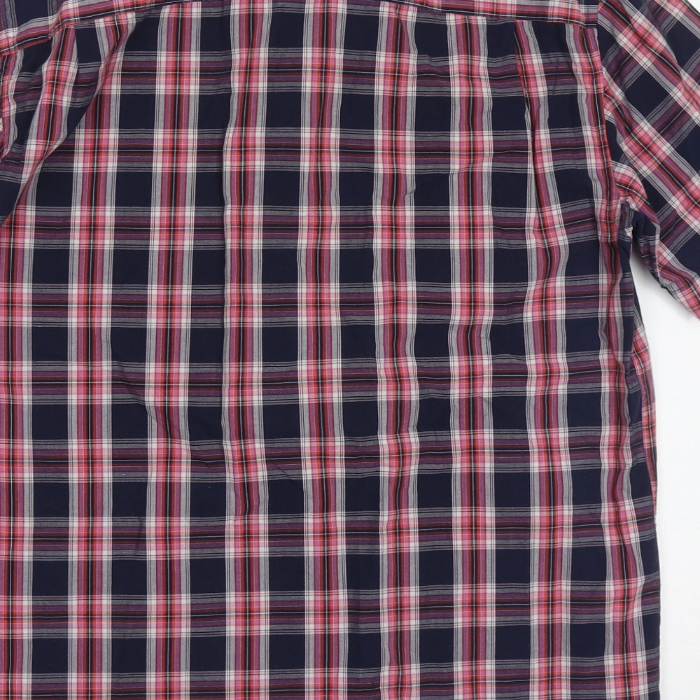 Mens UK Size M Blue Harbour Blue Button-Up Short Sleeve Casual Shirt