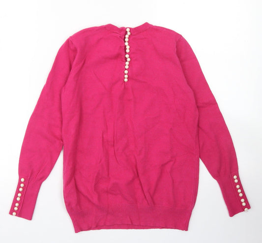 Womens UK Size XS Savida Pink Pullover Jumper