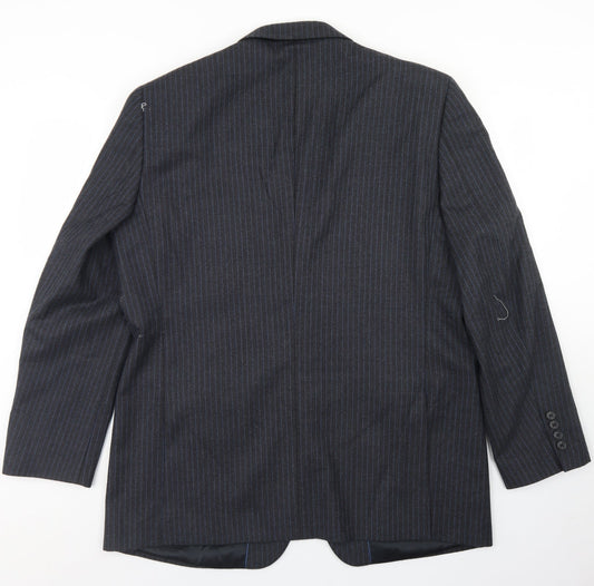 Mens UK Size 44 Brook Taverner Regular Grey Suit Jacket