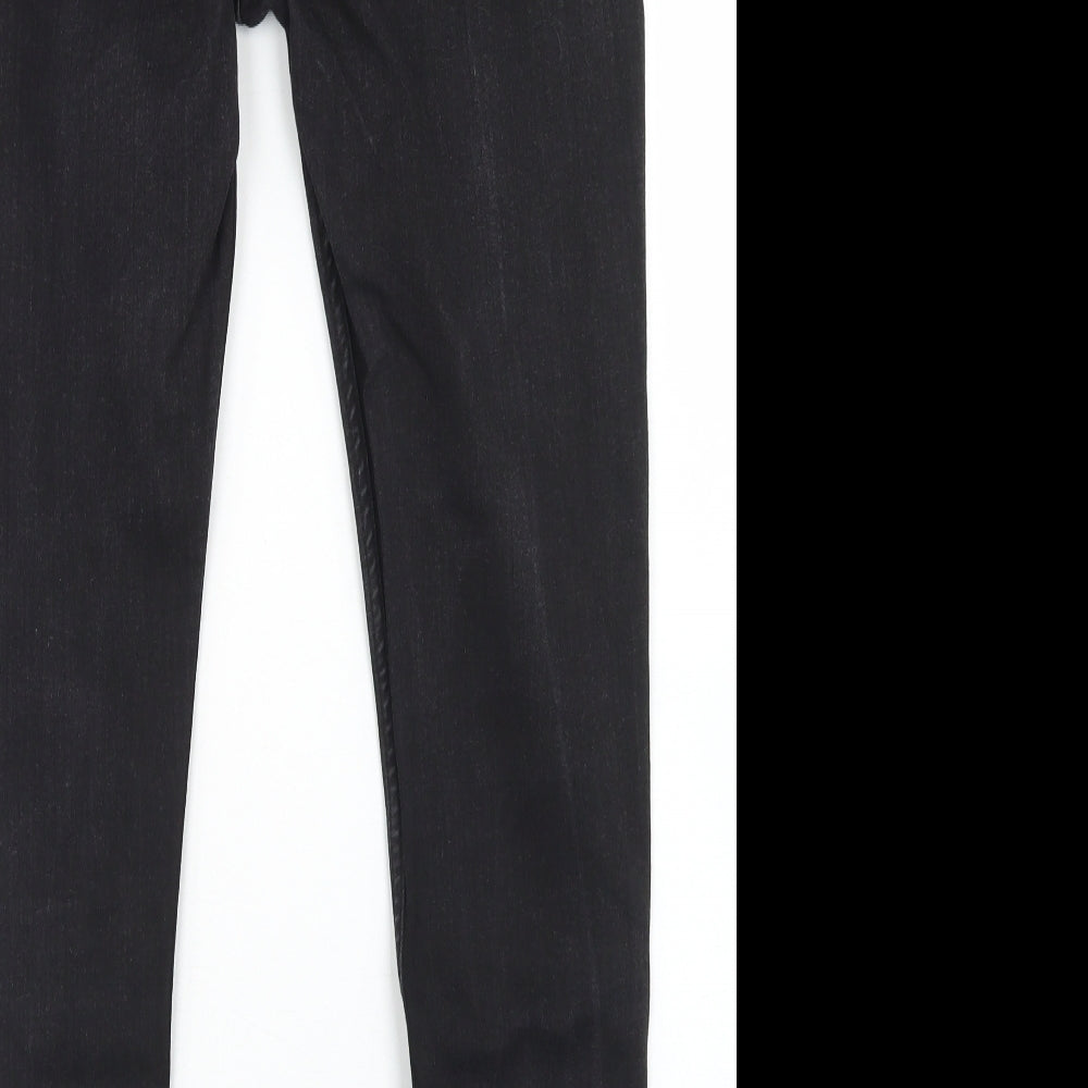 Hera Womens Black Cotton Skinny Jeans Size 32 in L26 in Regular Button