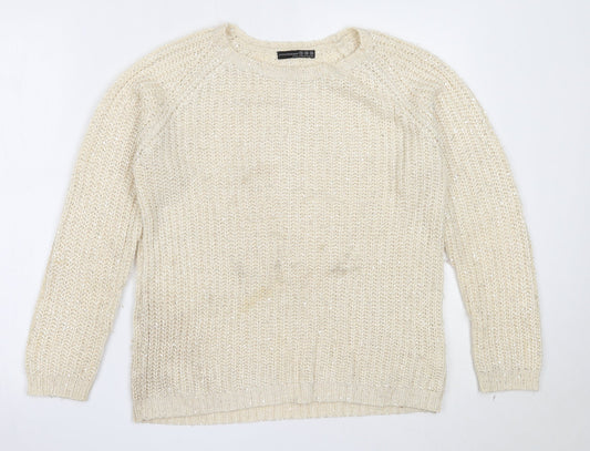 Womens UK Size 10 Atmosphere Ivory Pullover Jumper