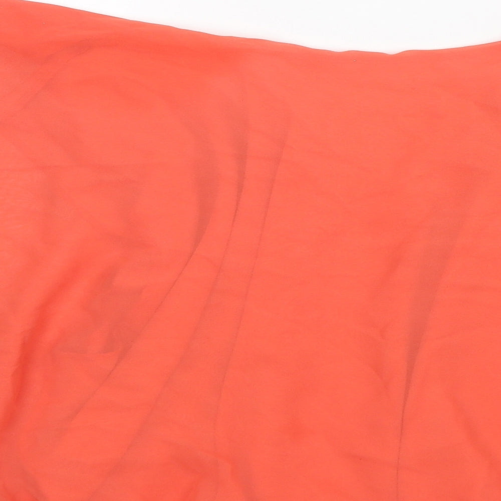 Womens UK Size 12 Select Orange Basic Blouse