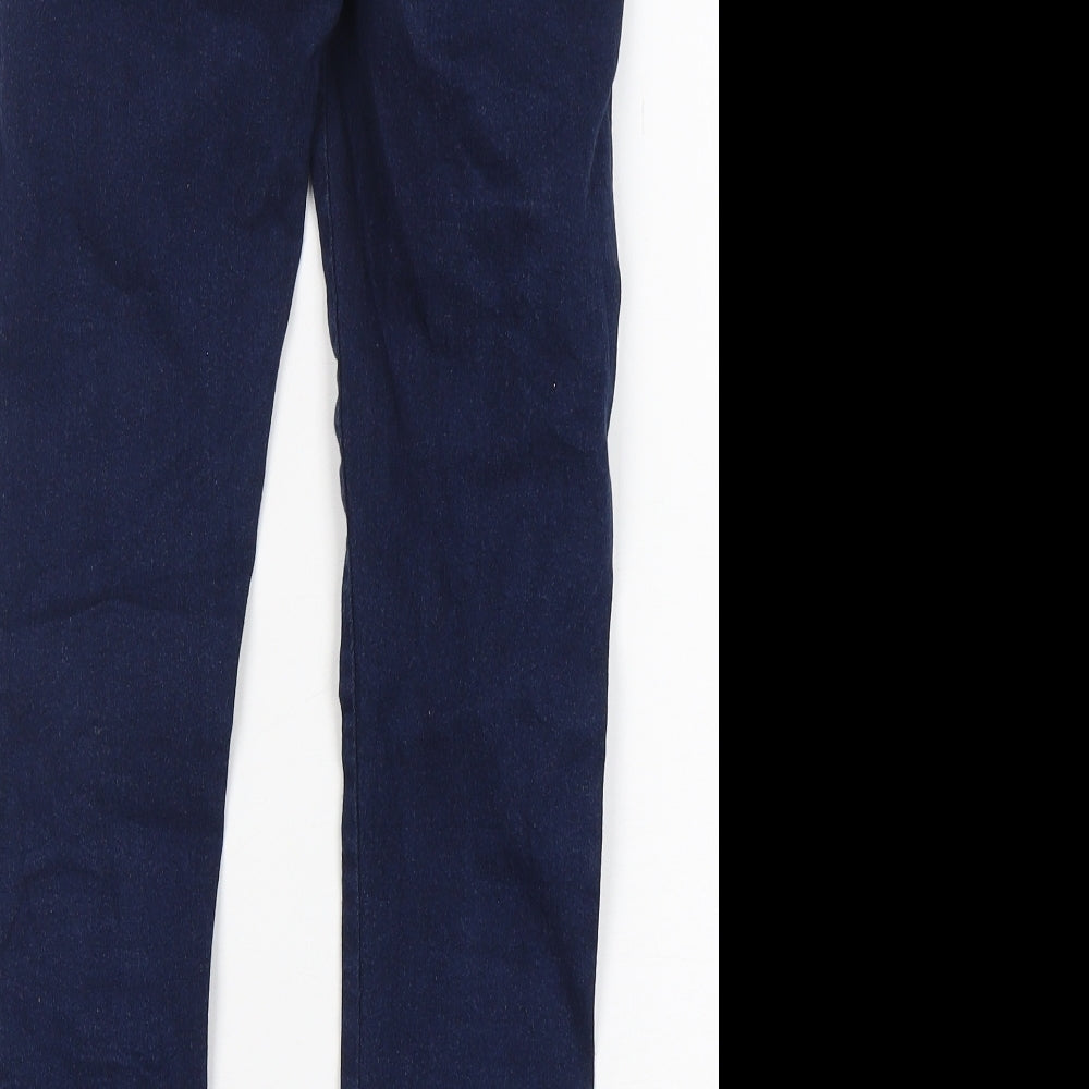 Brand and care label for Denim Co women’s blue cotton jegging jeans, size UK 6, 25-inch leg regular
