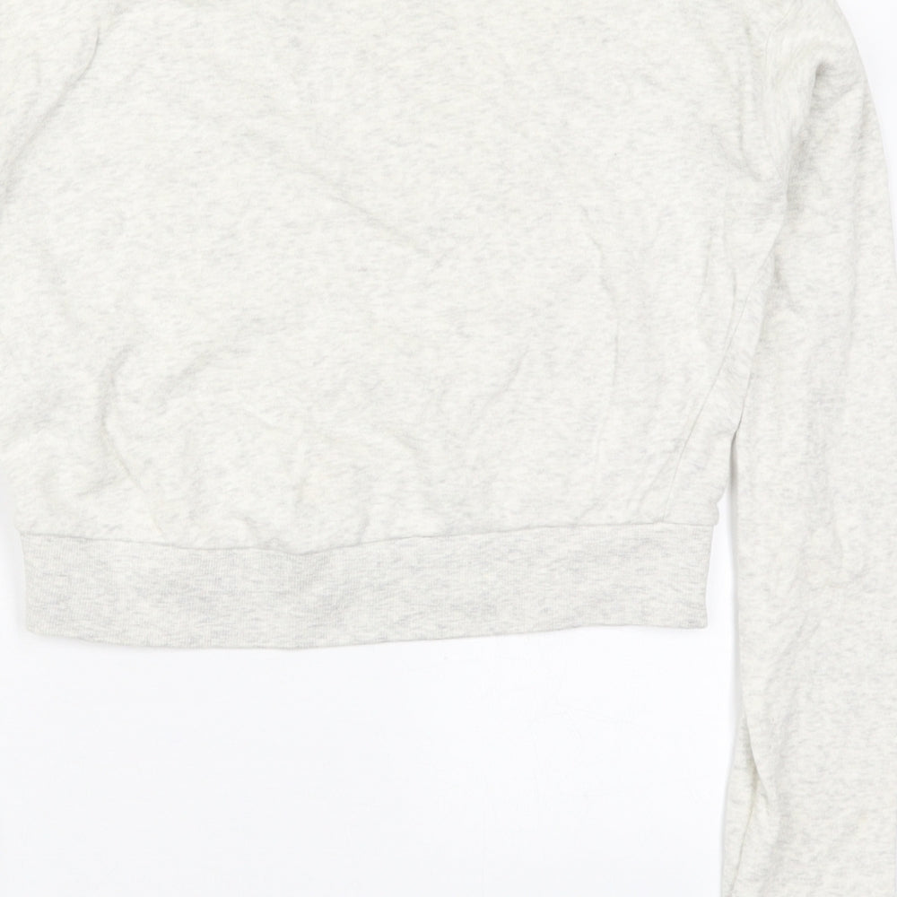 H&M Womens Grey Cotton Pullover Sweatshirt Size XS Pullover