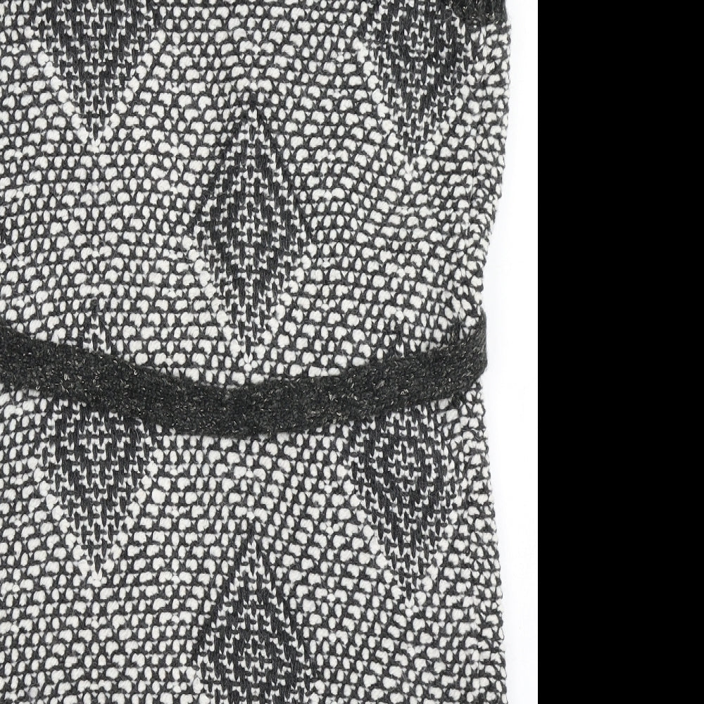 George Womens Grey V-Neck Acrylic Cardigan Jumper Size 14