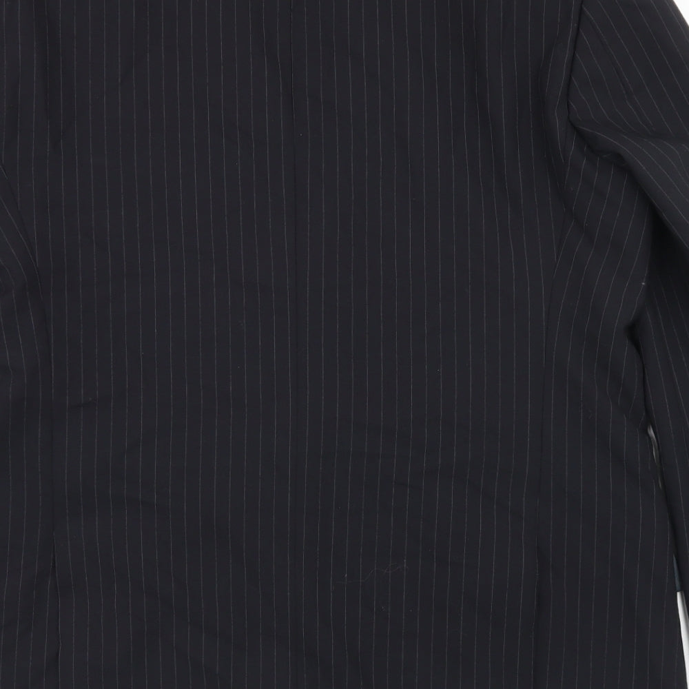 Mens UK Size 42 Greenwoods Regular Black Suit Jacket